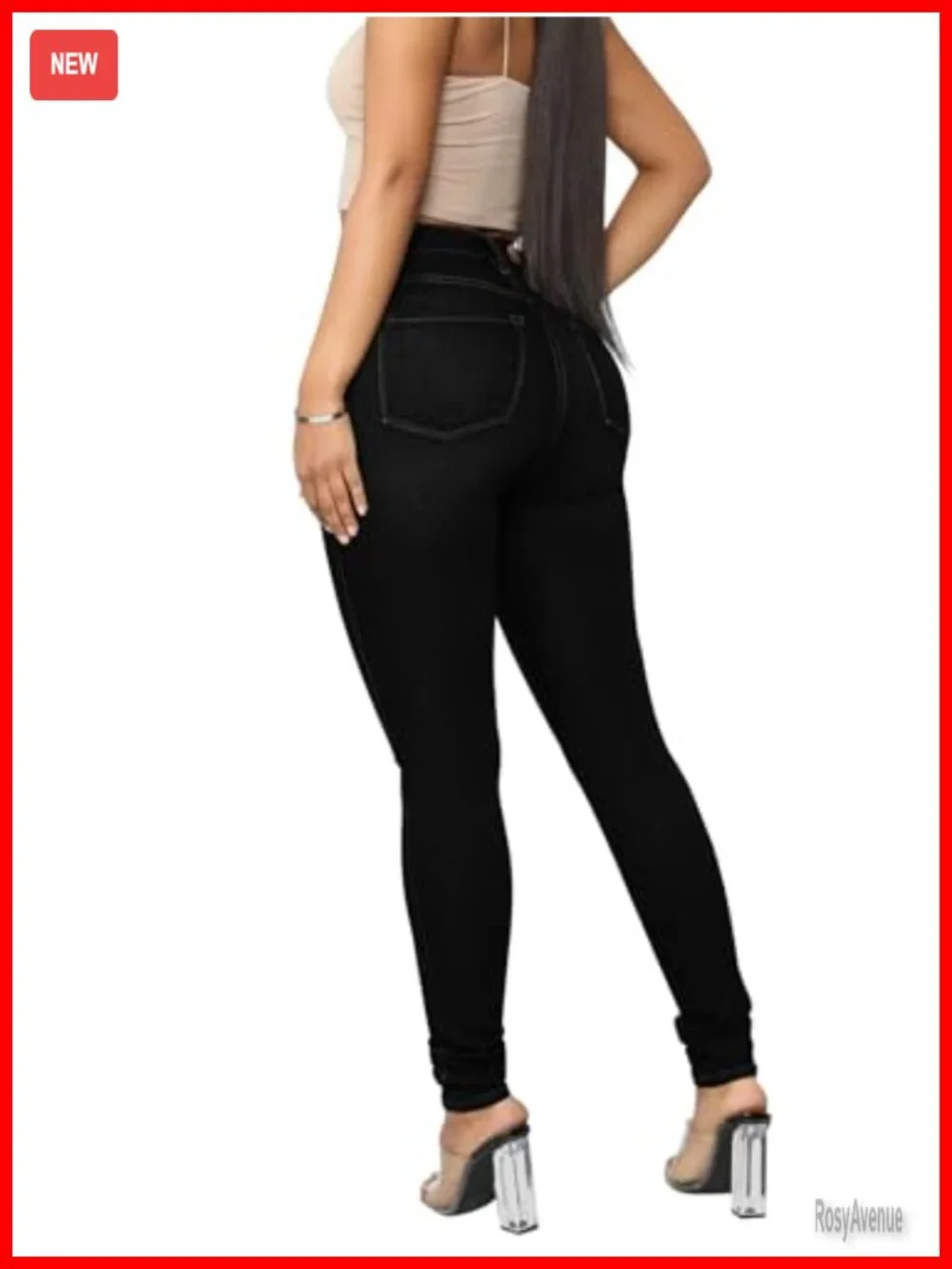 Curvy High Waist Stretch Butt Lifting Skinny Colombian Jeans